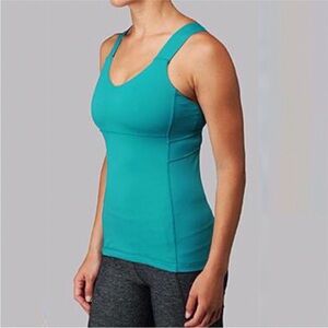 Lululemon Push‎ Your Limits Tank Top Teal Size 6